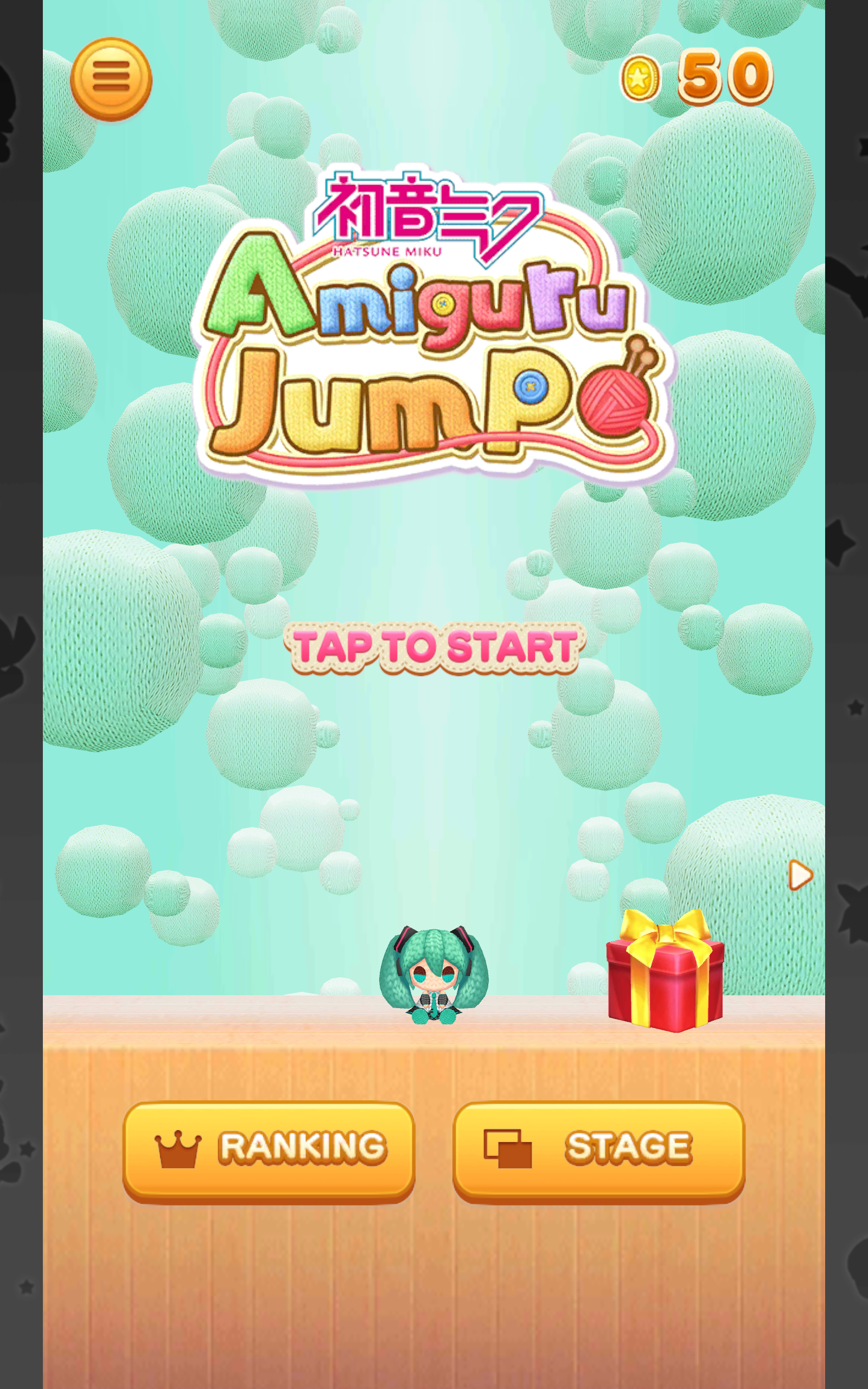 Cuplikan Layar Game Hatsune Miku Amiguru Jump