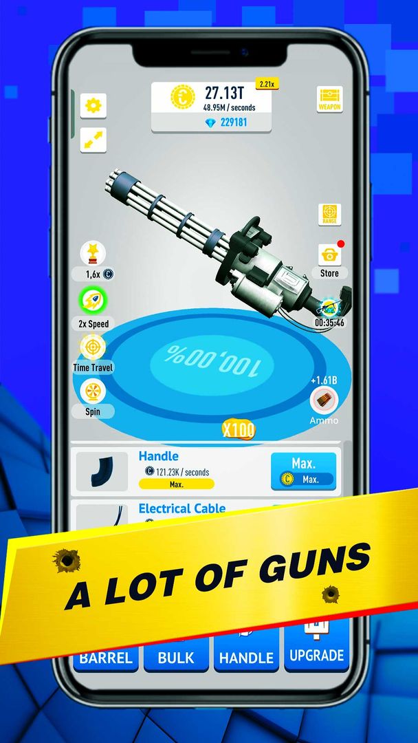 Screenshot of Idle Guns 3D - Clicker Game