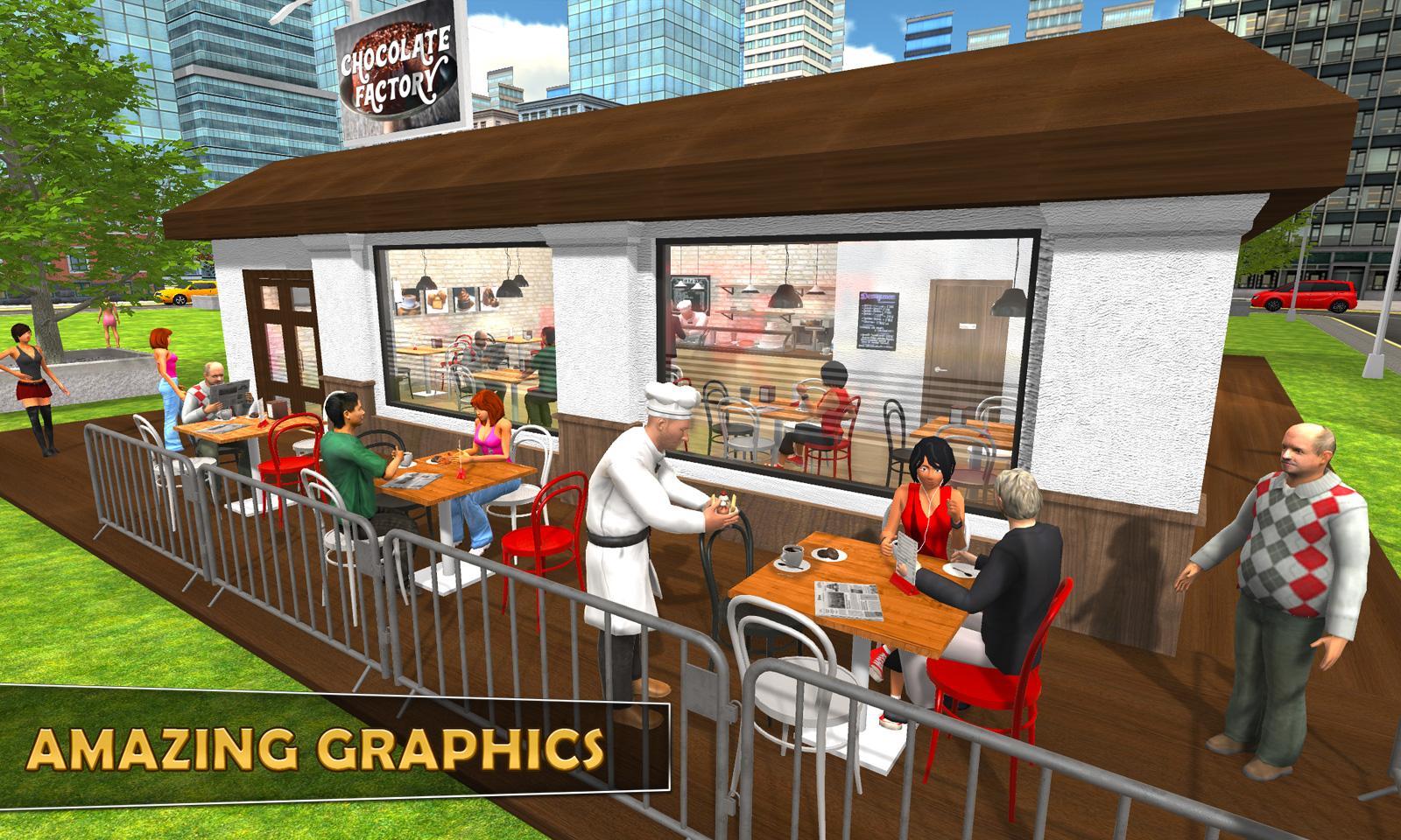 Chocolate Factory Construction Game 게임 스크린샷