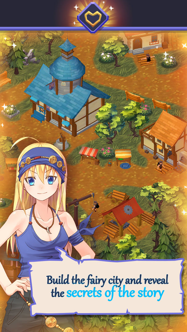 Fantasy town: Anime girls story screenshot game