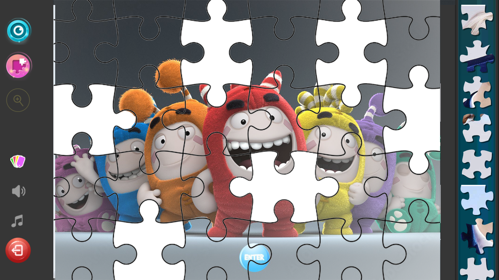 Oddbods jigsaw Game Game Screenshot
