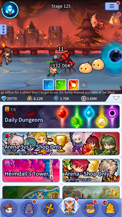 Midgard Heroes: Ragnarok Idle Game Screenshot