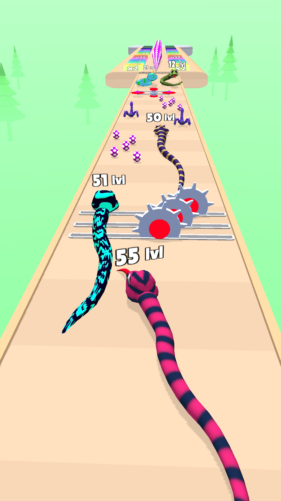 Snake Run, Merge & Evolve Game Screenshot
