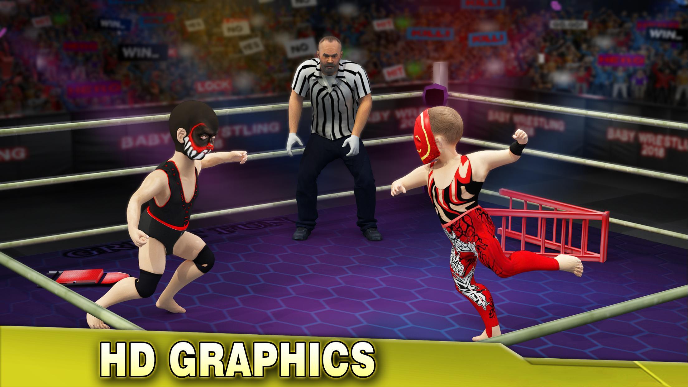 Скриншот игры Dwarf Wrestling: Smack the super junior wrestlers