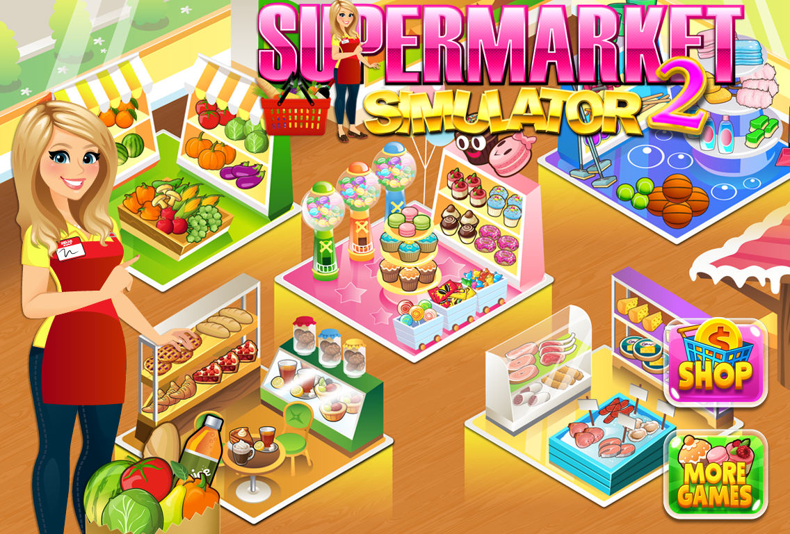 Supermarket Grocery Store Girl Game Screenshot