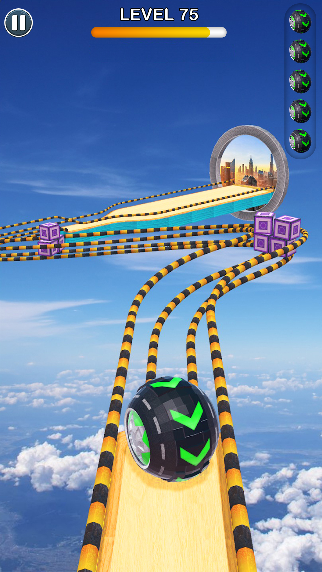 Screenshot of Rolling Ball Sky Escape