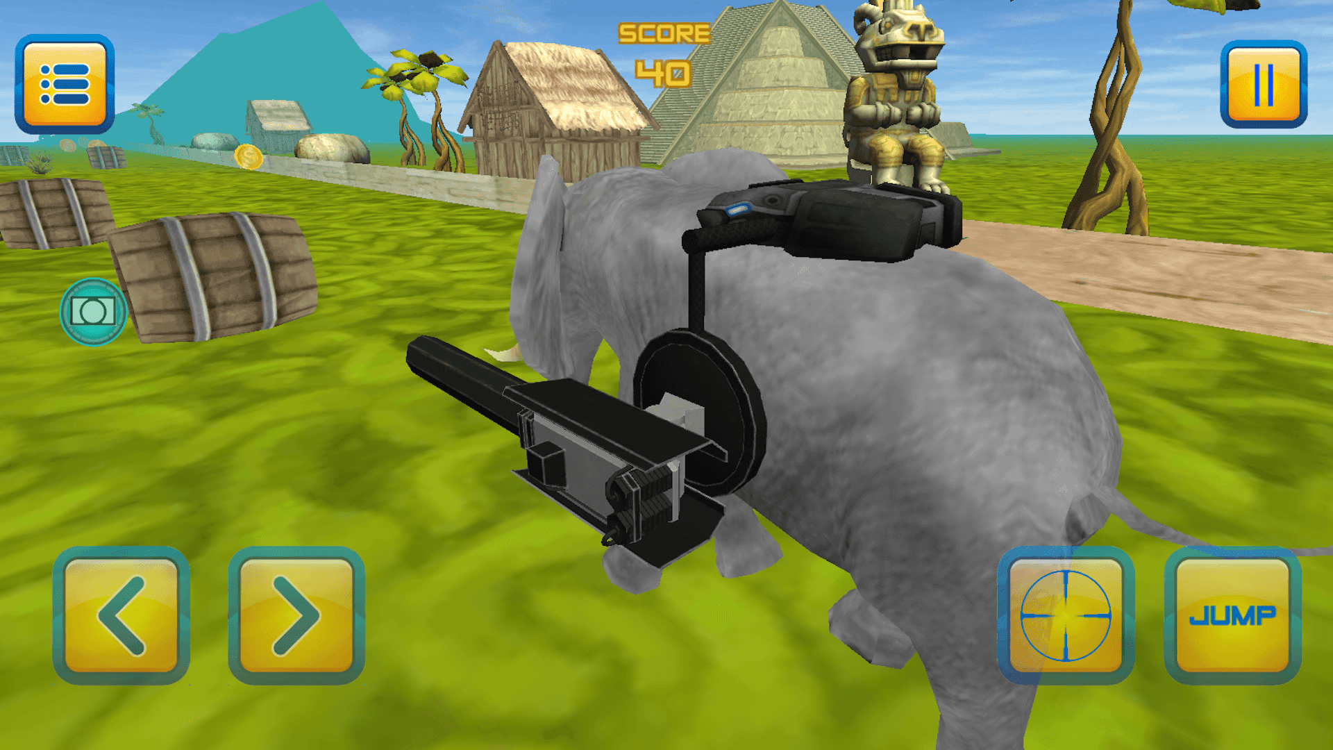 Armed Elephant Simulator 3D Game Screenshot