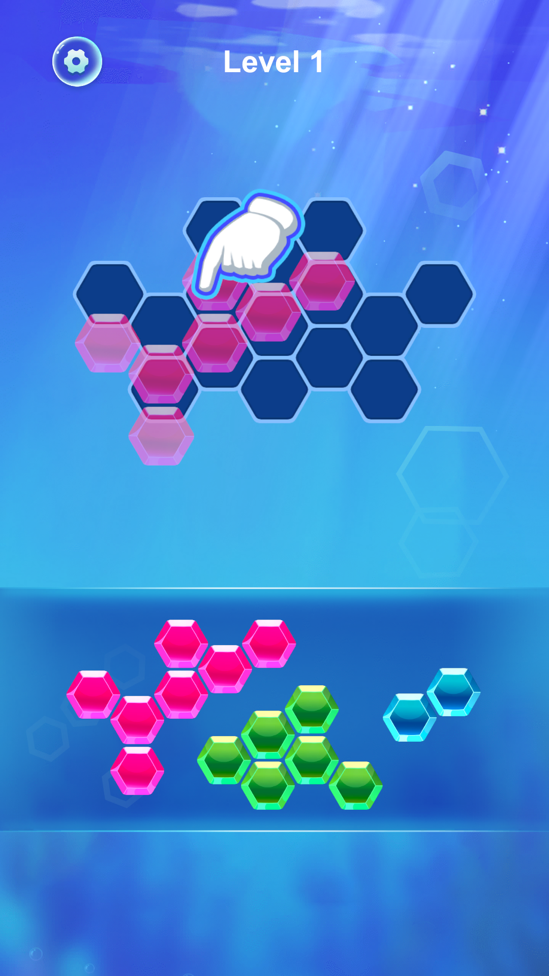 Screenshot of HexaRush: Puzzle Game