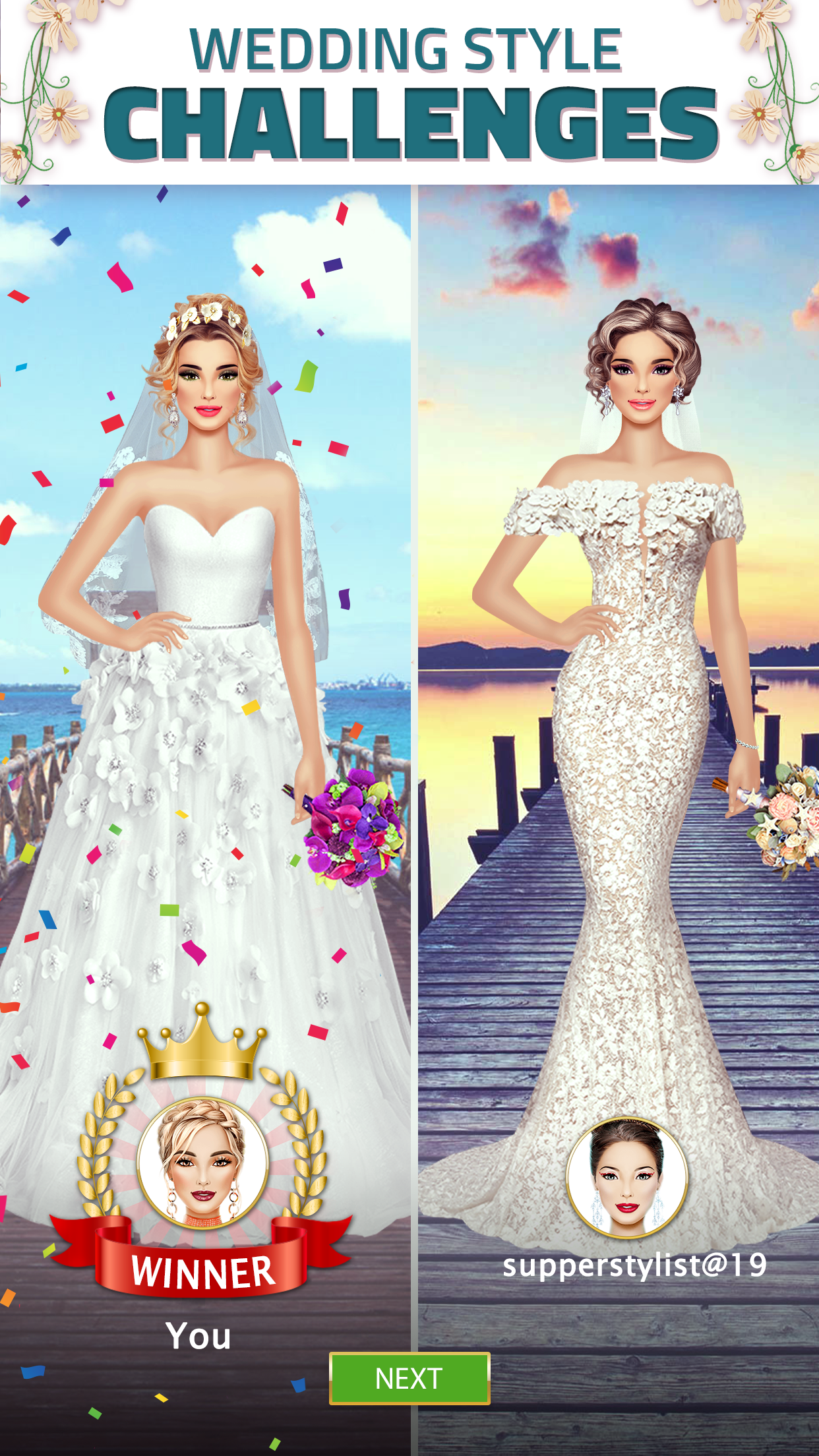 Super Wedding Dress Up Stylist Game Screenshot
