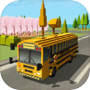 Icon of School Bus Game Blocky World