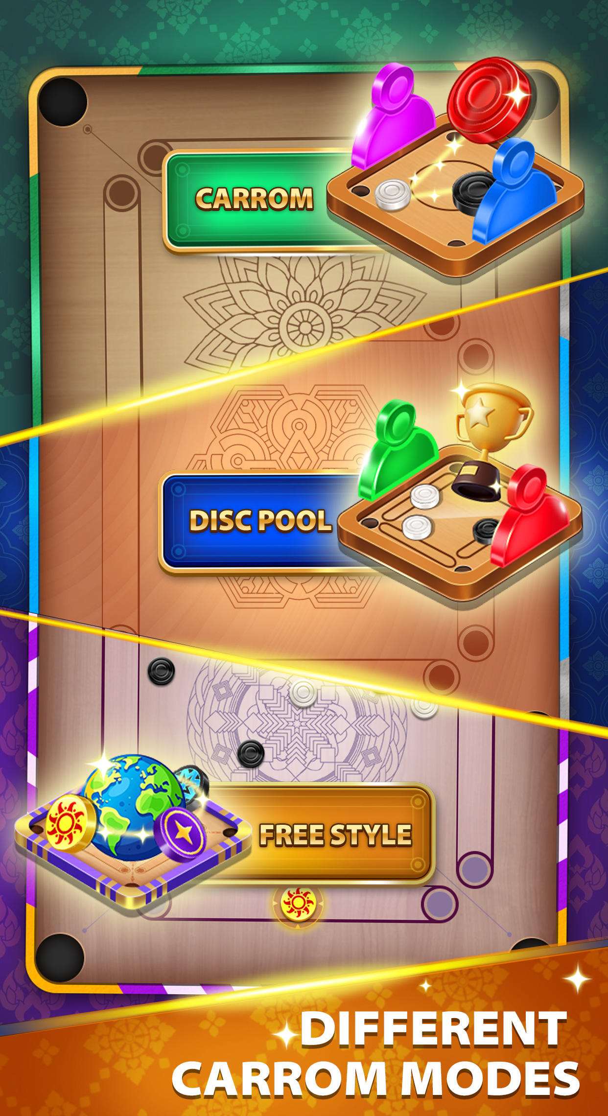 Carrom Star - Disc Board Pool Game Screenshot