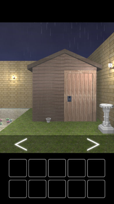 雨降る庭からの脱出 screenshot game