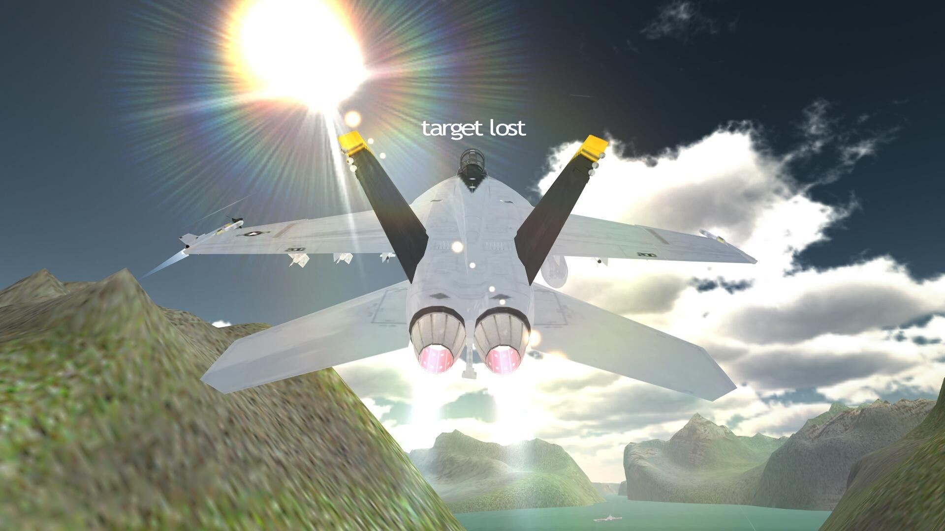 Airplane Carrier Fighter Jet Game Screenshot
