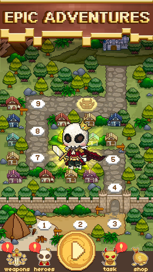 Skull Rider - Pixel RPG screenshot game