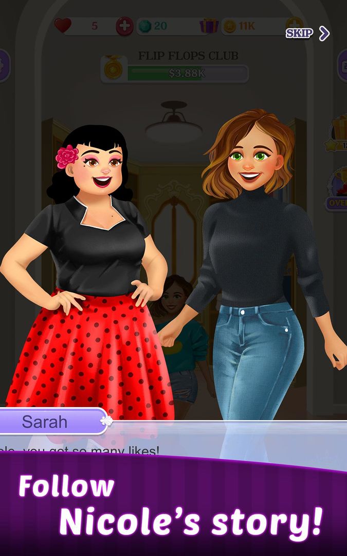 Nicole's Match : Dress Up & Ma screenshot game