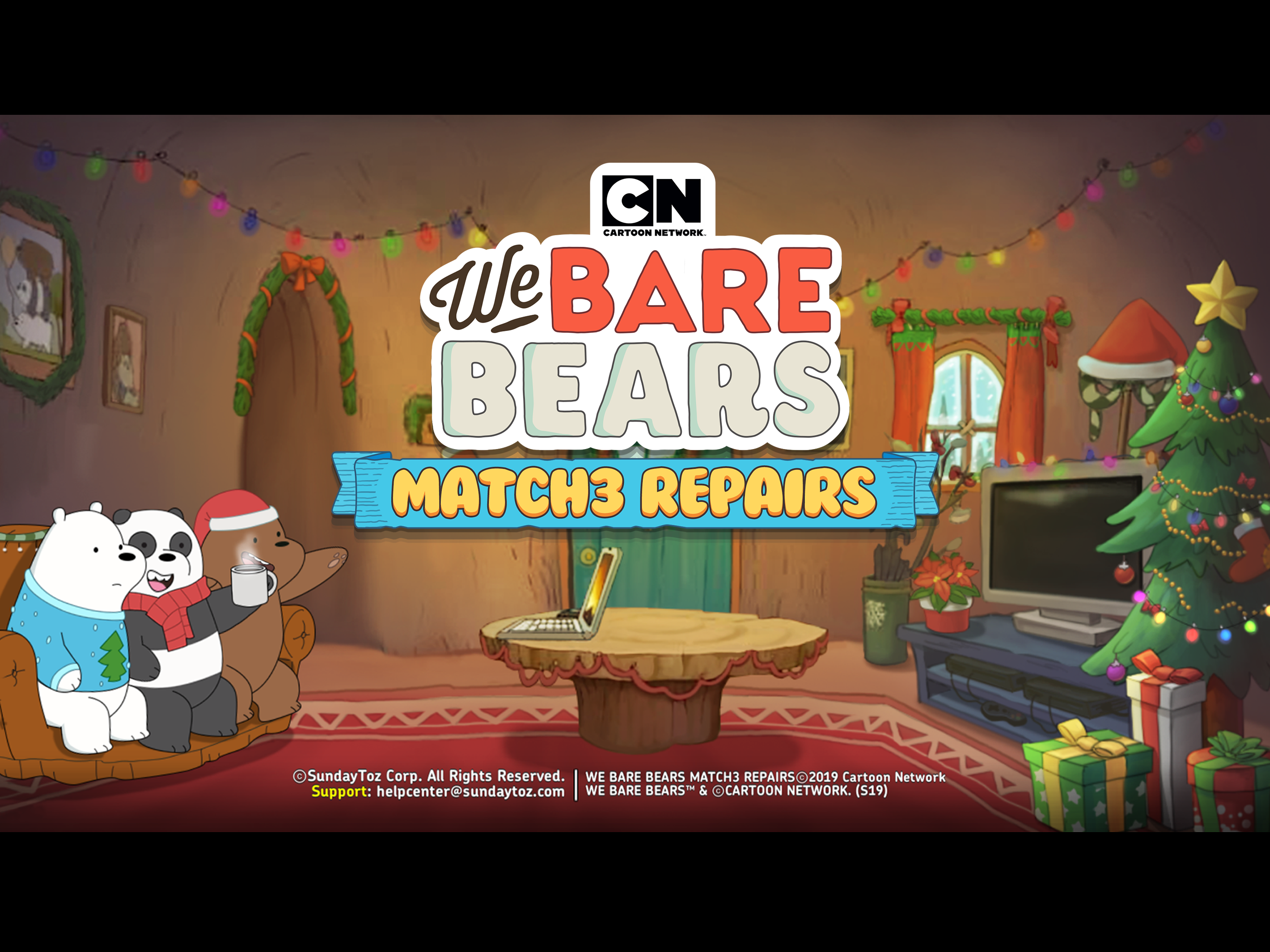 We Bare Bears Match3 Repairs Game Screenshot