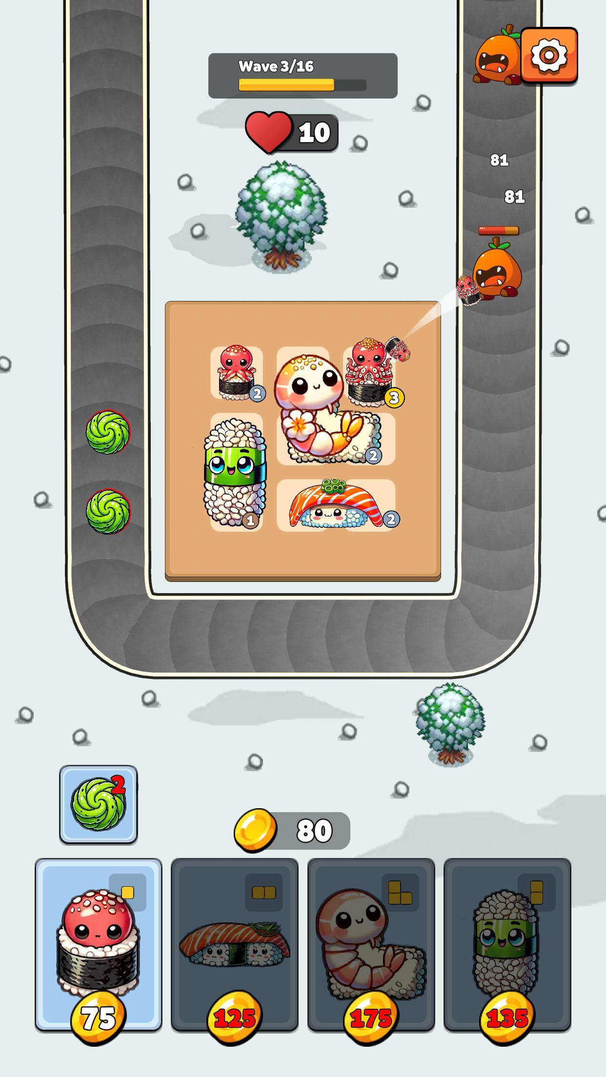 Sushi Defender! Game Screenshot