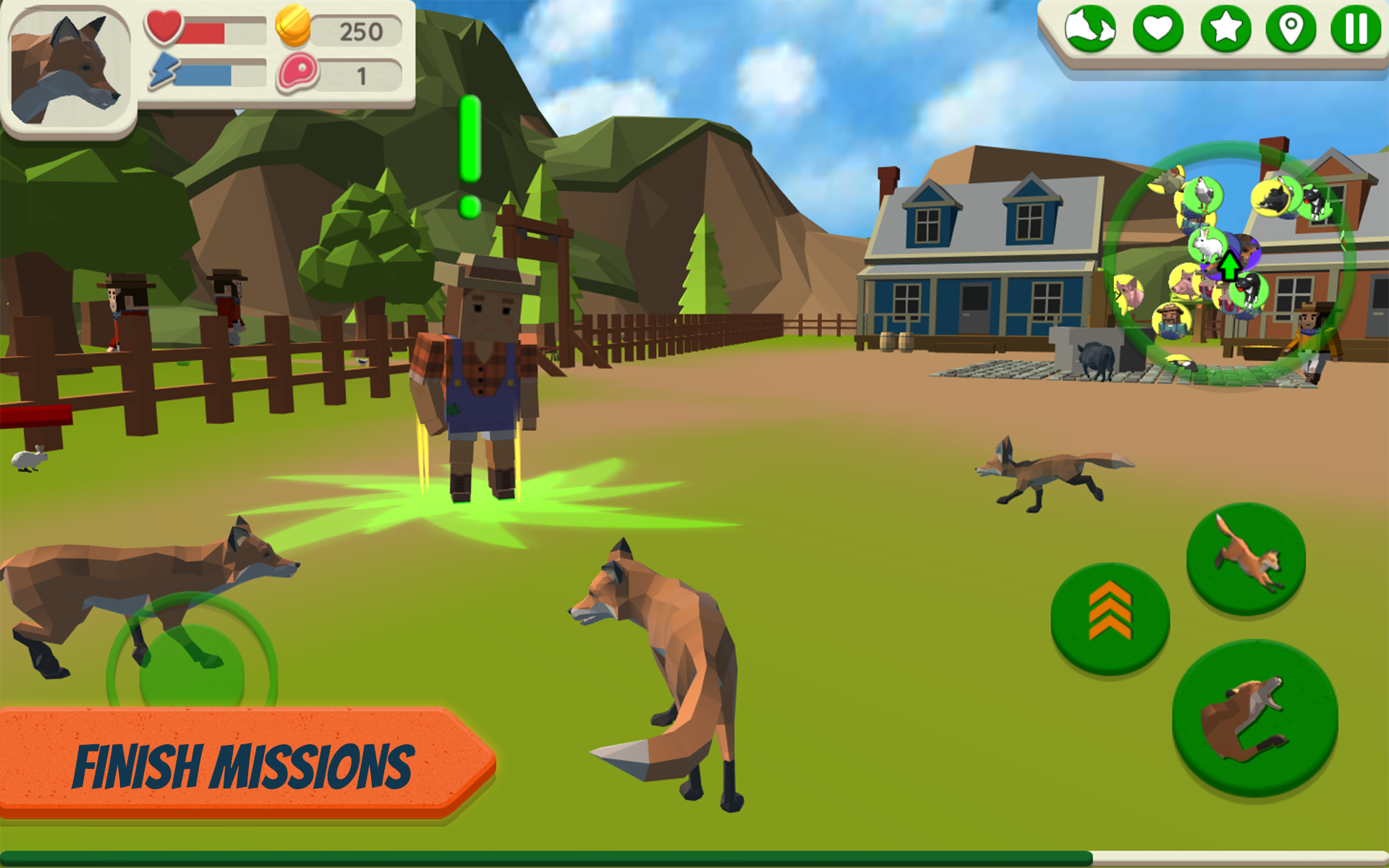 Fox Family - Animal Simulator Game Screenshot