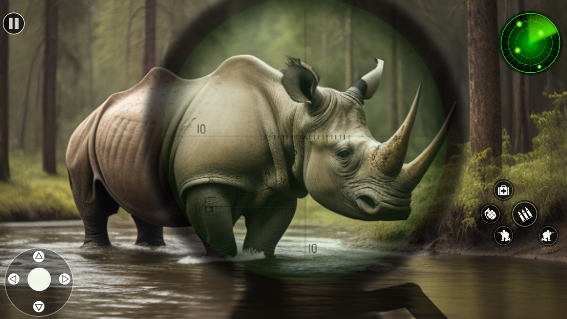 Wild Animal Shooting Games 3D Game Screenshot