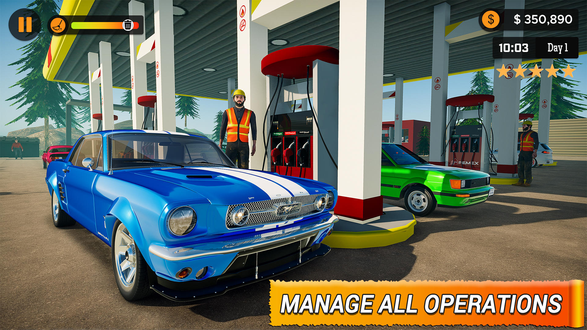 Gas Station Business Simulator Game Screenshot