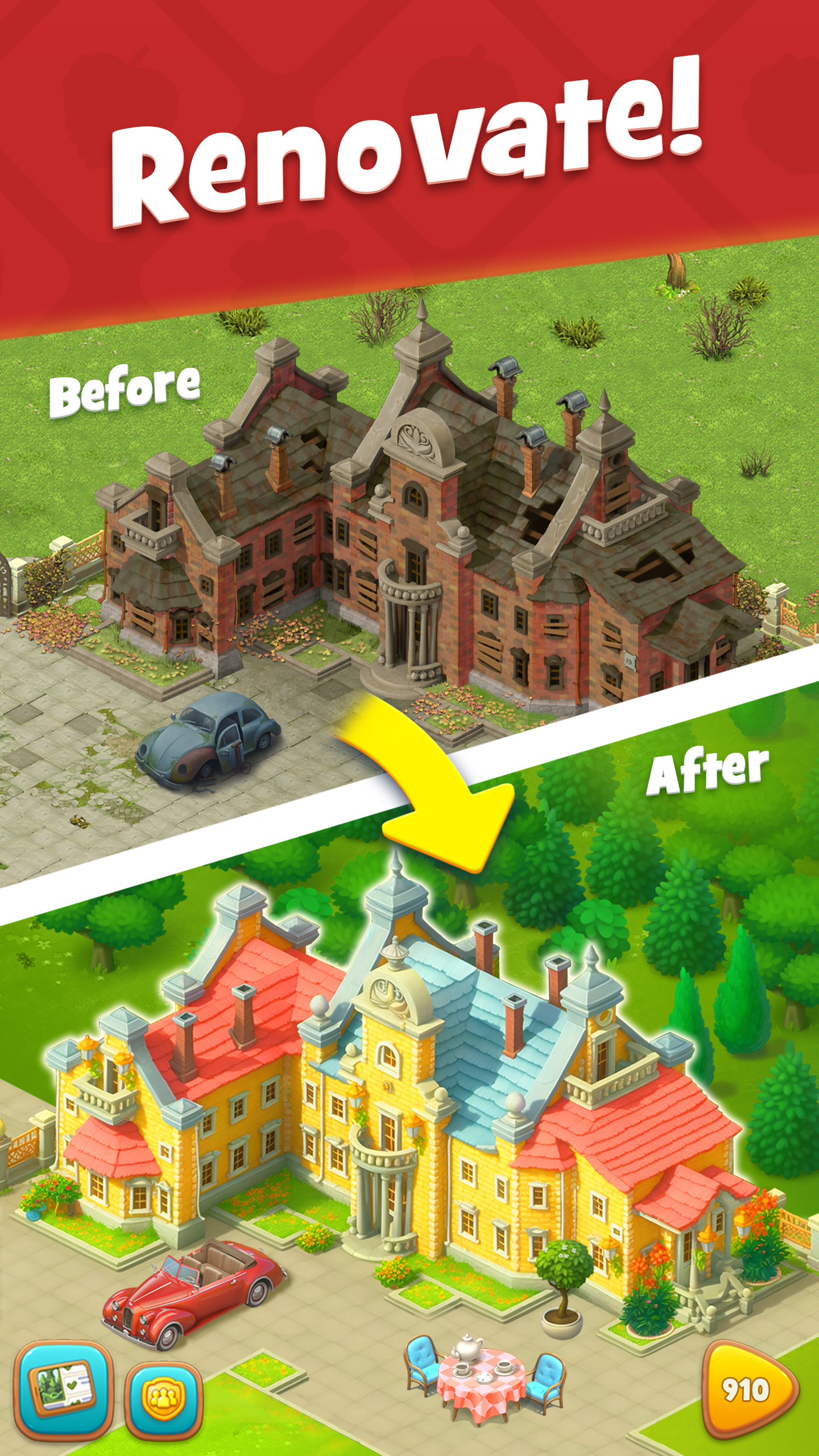Gardenscapes Game Screenshot