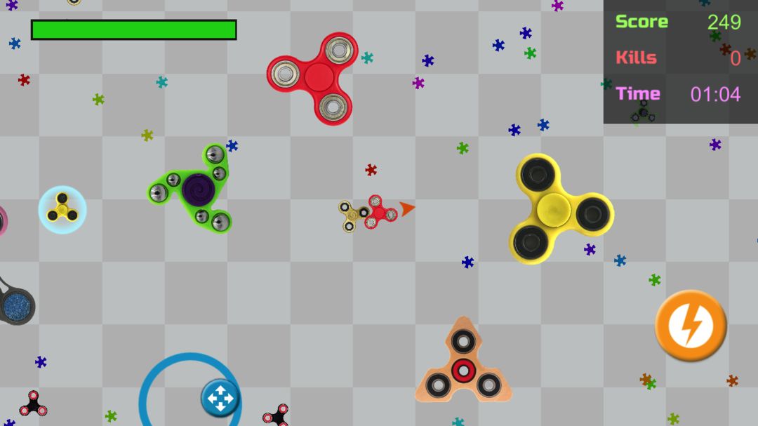 Screenshot of Fidget Spinner.io