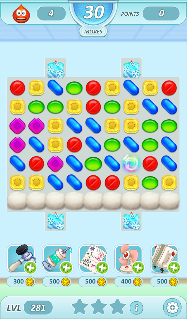 Interns: Match 3 Game Screenshot