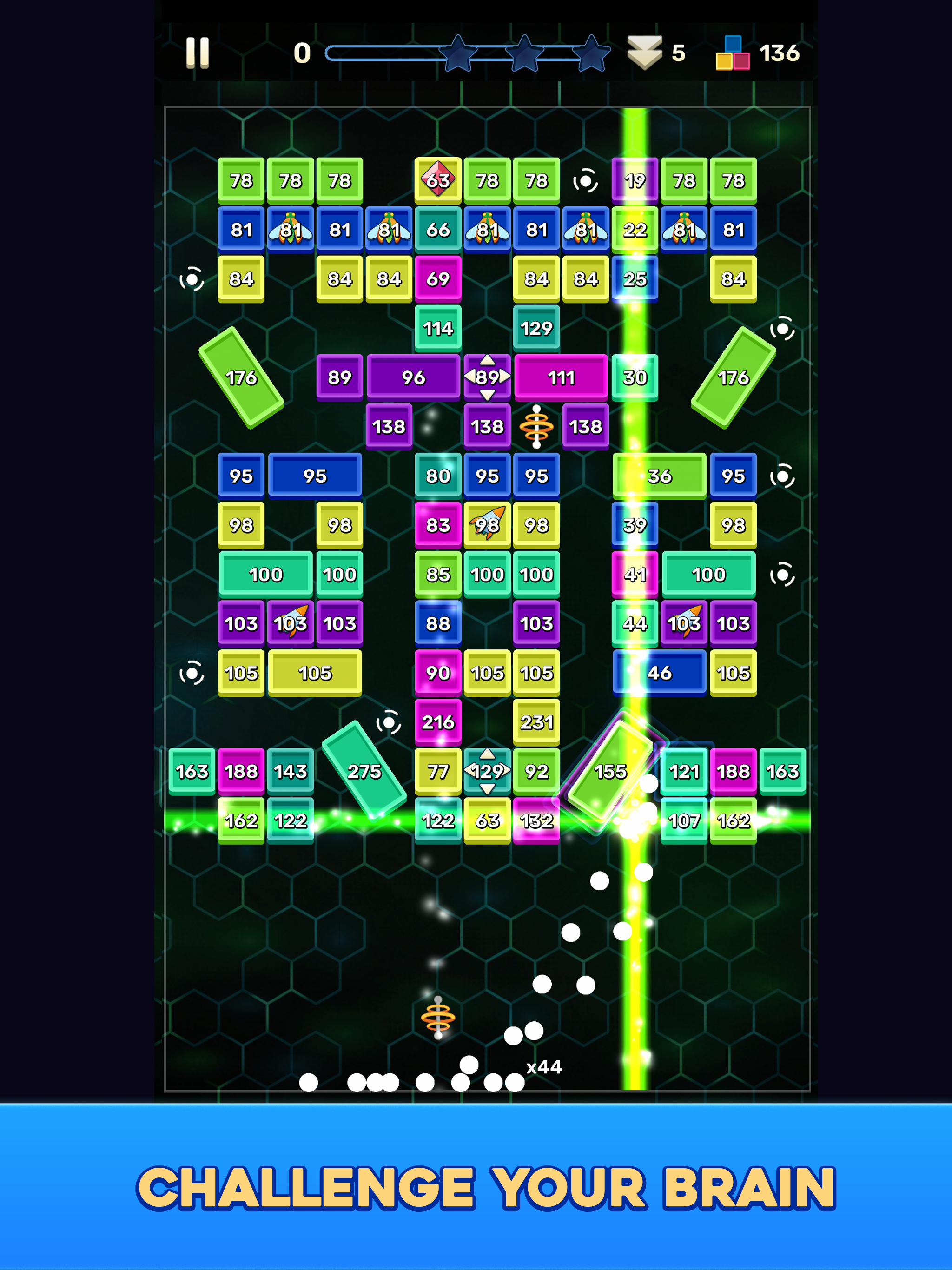Screenshot of Brick Breaker: Journeys
