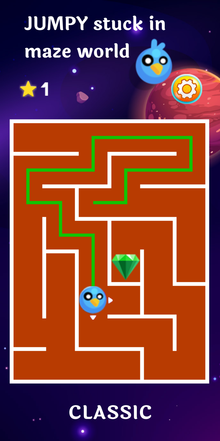 Jumpy - Quick Maze Escape Game Screenshot