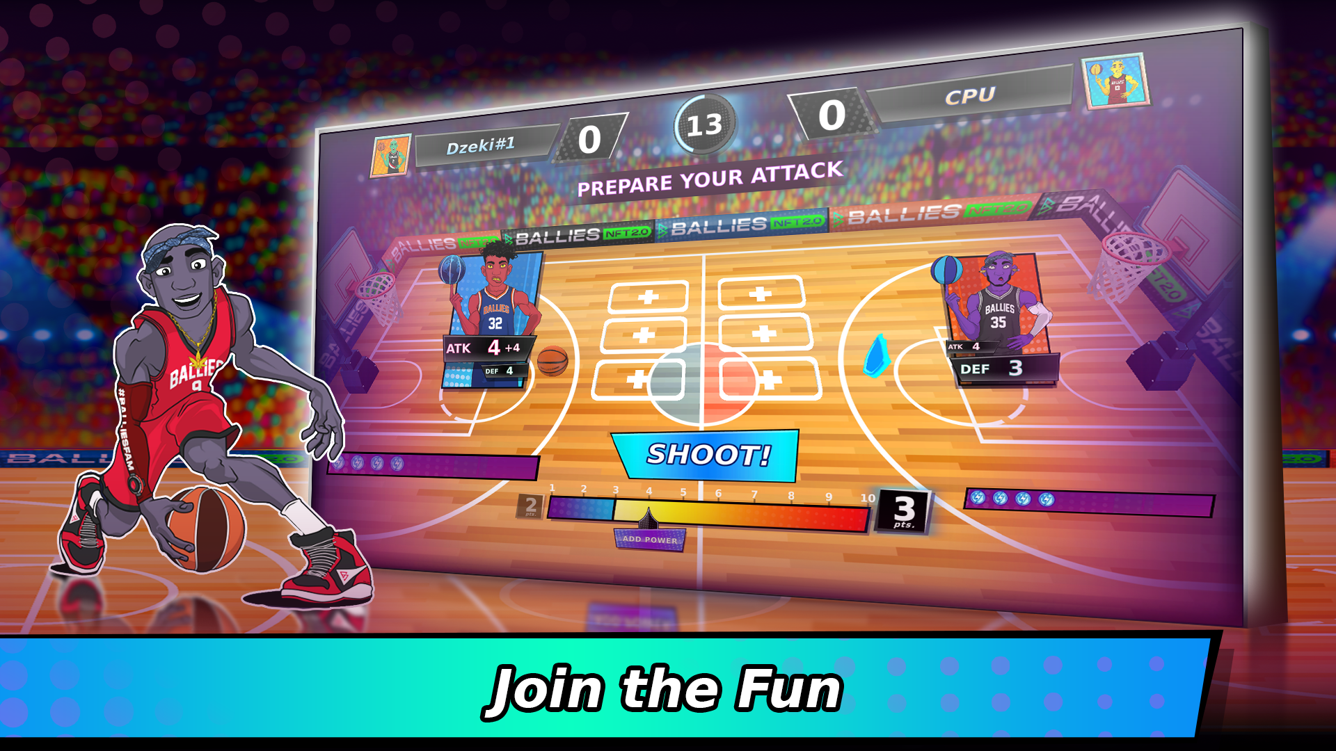 Cuplikan Layar Game Ballies: Basketball Card Game