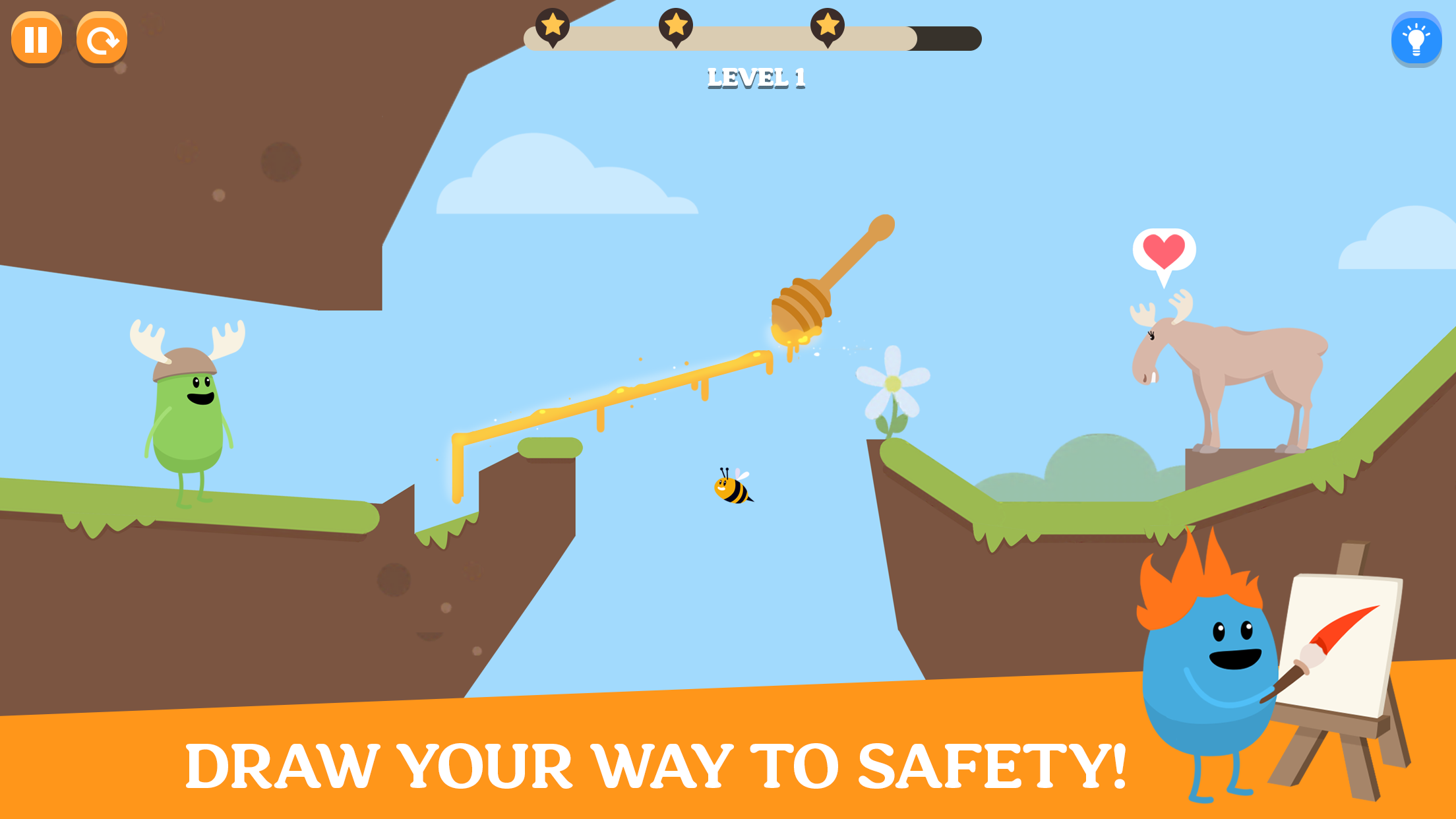 ダム・ウェイズ・トゥ・ドロー ゲームのスクリーンショット