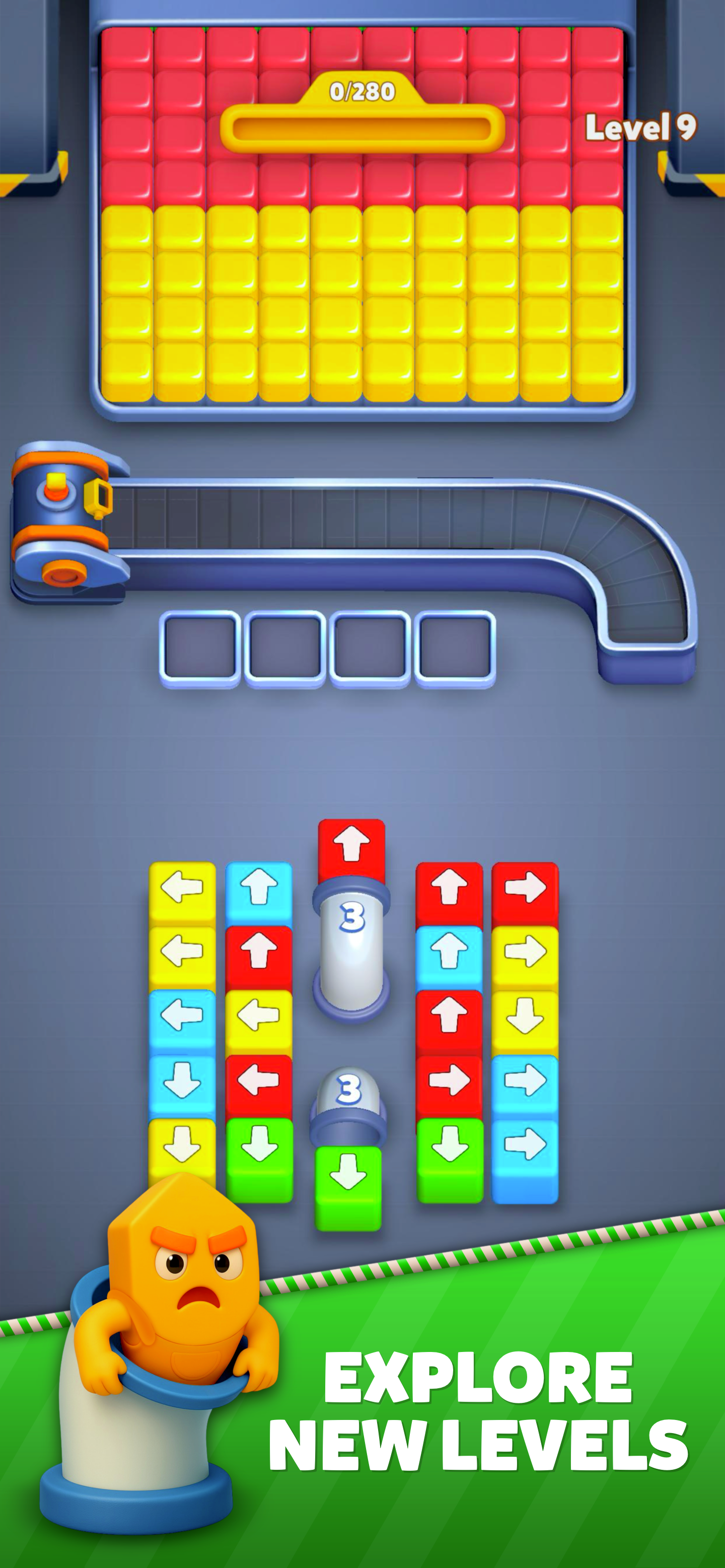 Angry Blocks Game Screenshot