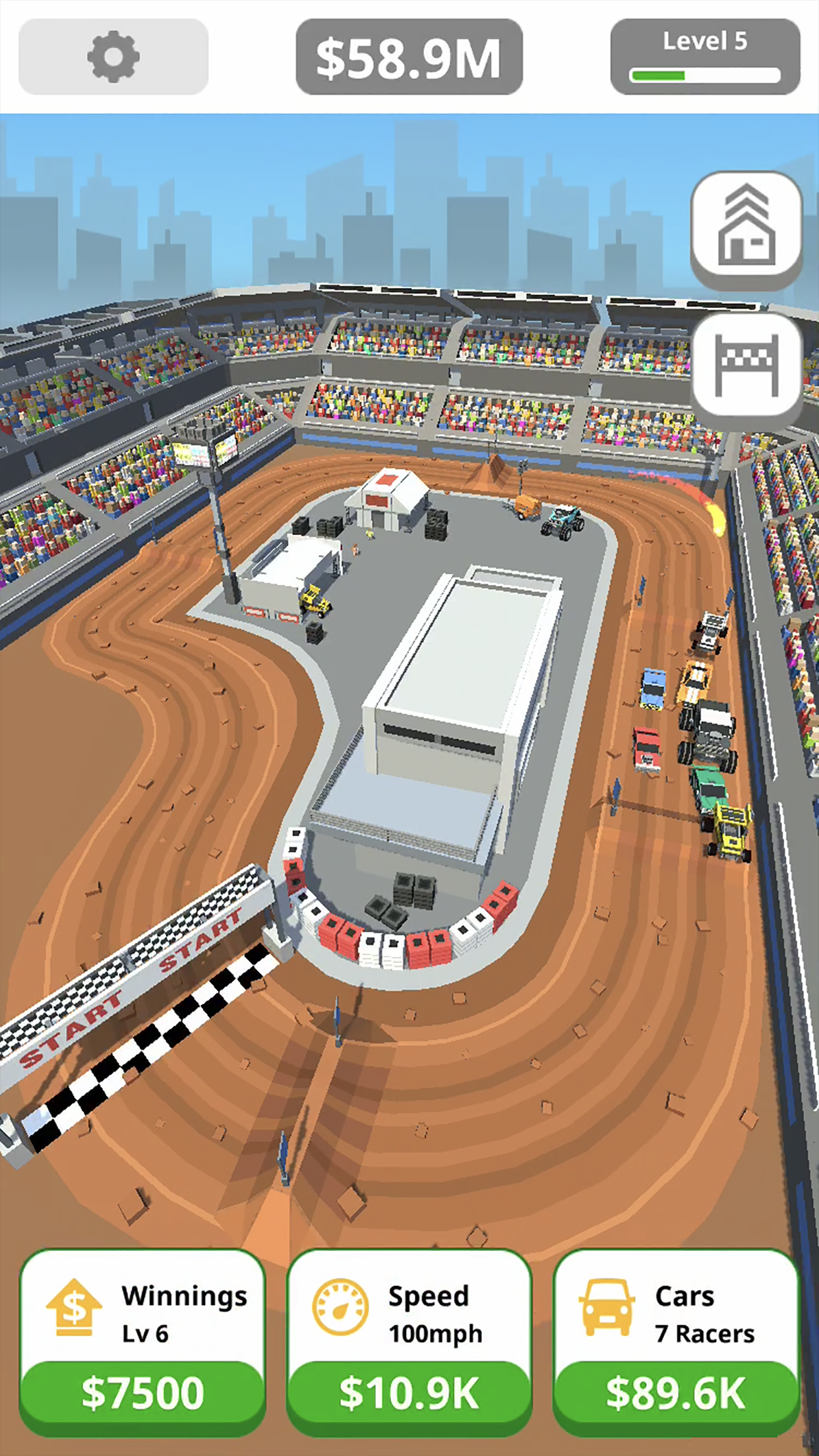 Idle Tap Racing: Tycoon Game Game Screenshot