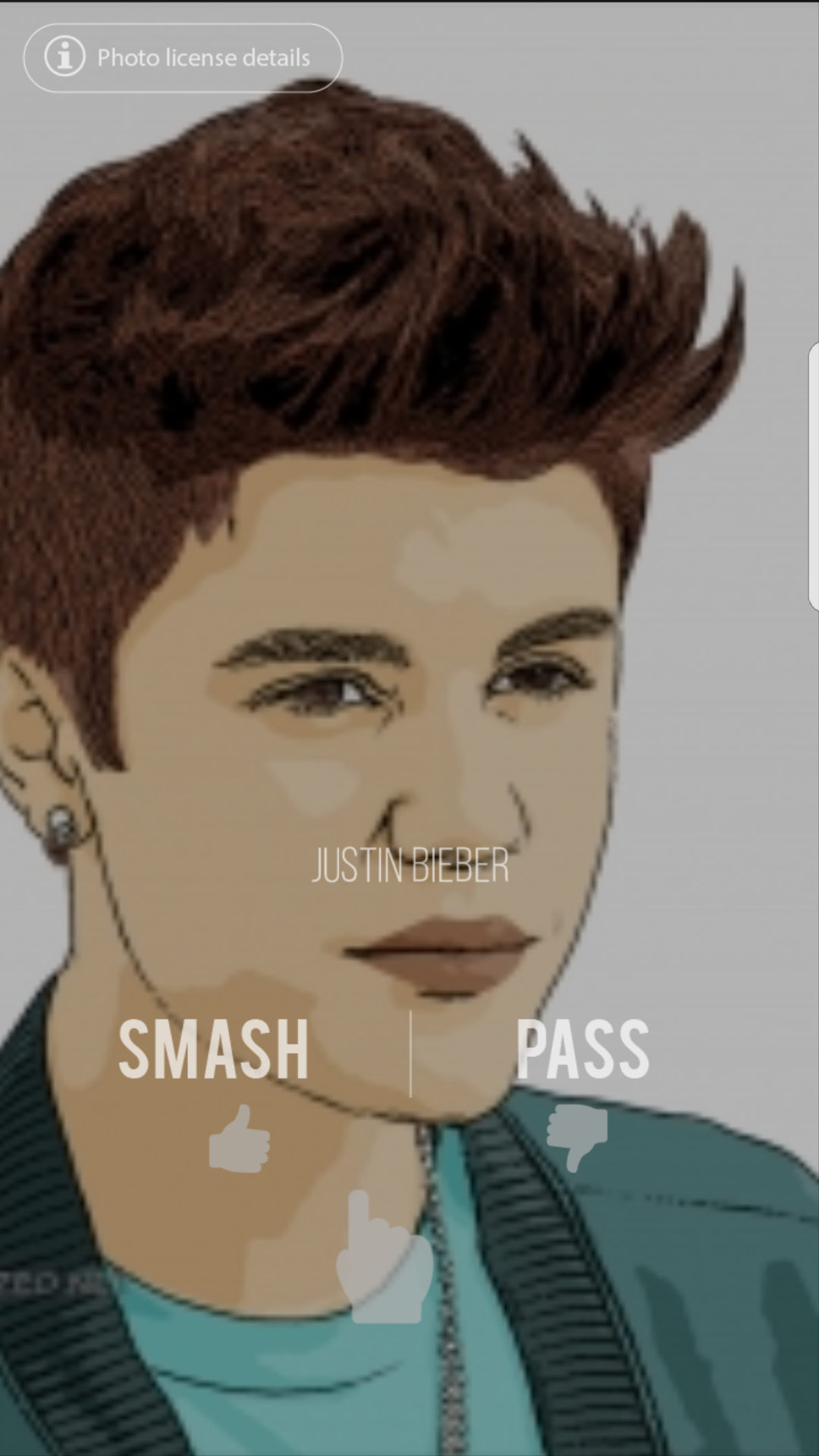 Screenshot of Smash or Pass Celebrity