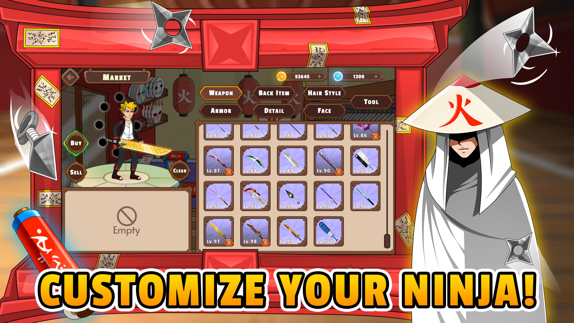 Tenno: Ultimate Ninja RPG Game Screenshot