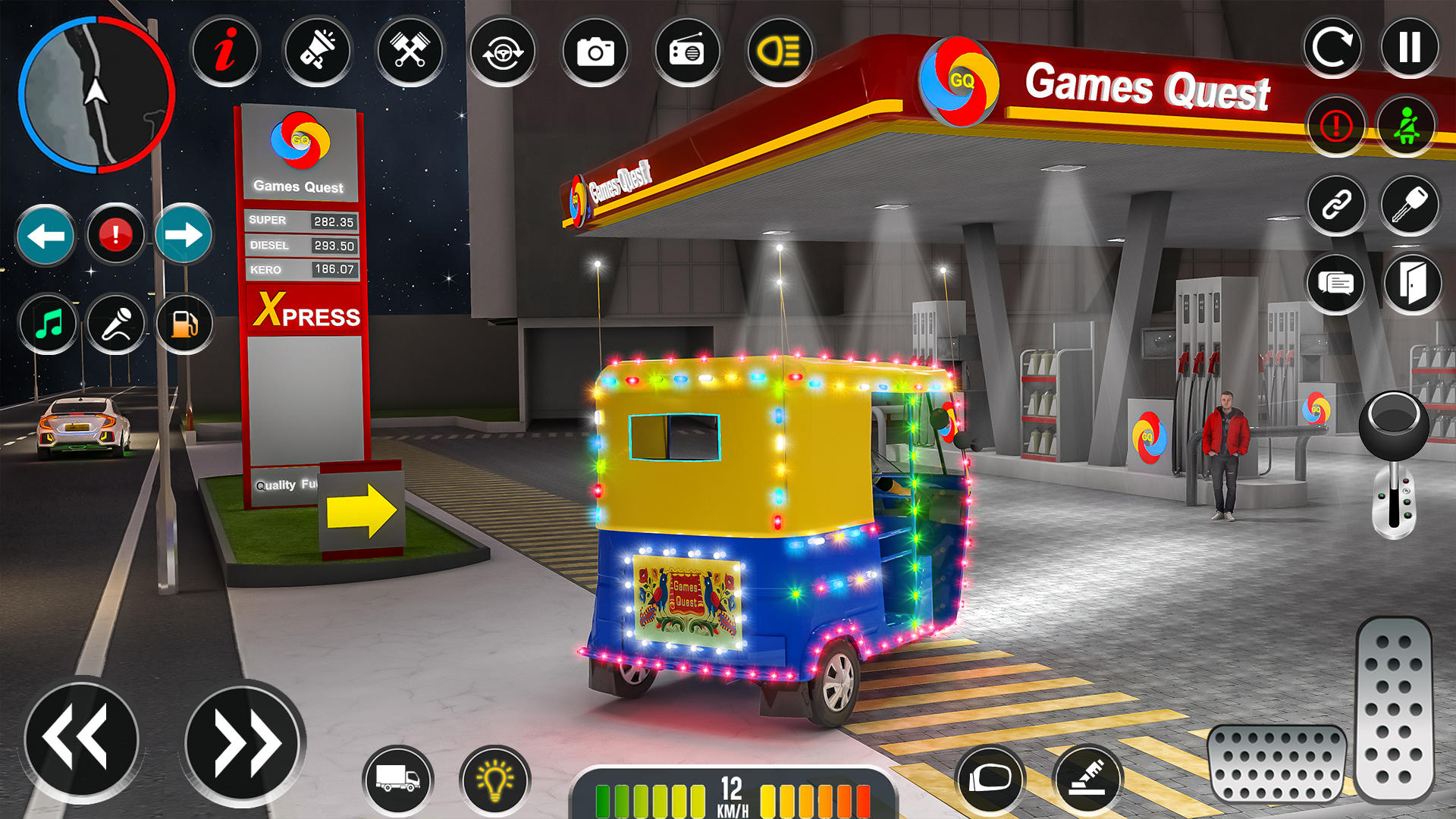 Screenshot of Real Rickshaw Game - Taxi Game