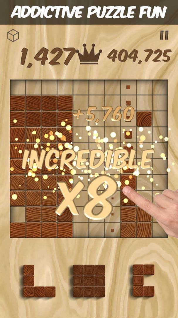 Woodblox Puzzle - Wood Block Wooden Puzzle Game 게임 스크린 샷