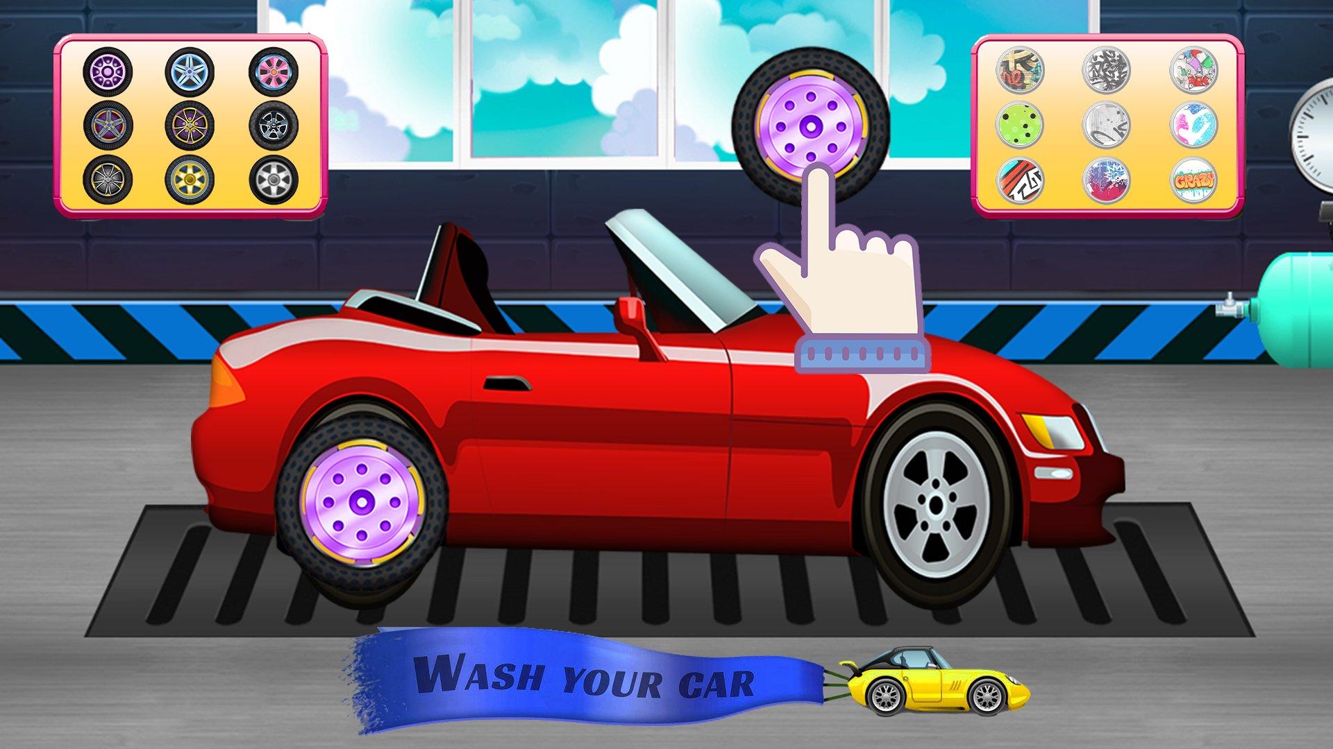 Screenshot of Fungame Kids Car Wash Game