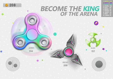 Realtime Fidget Spinner Games Game Screenshot