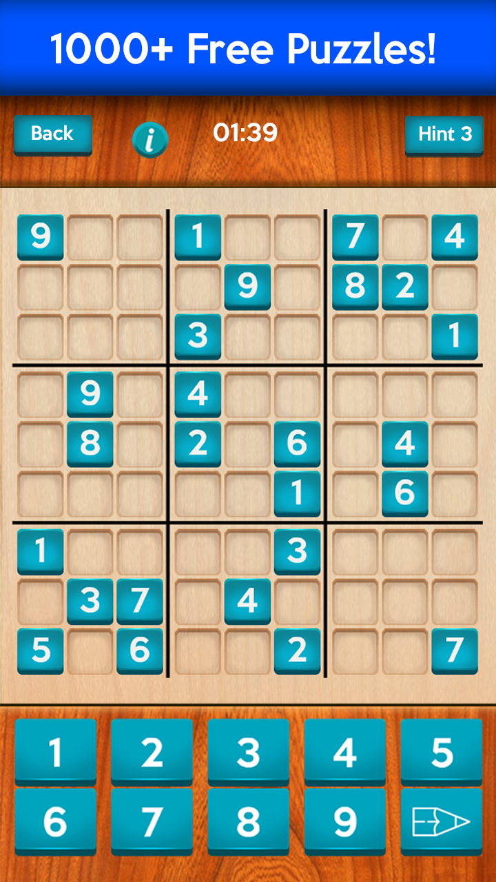 Sudoku ภาพหน้าจอเกม