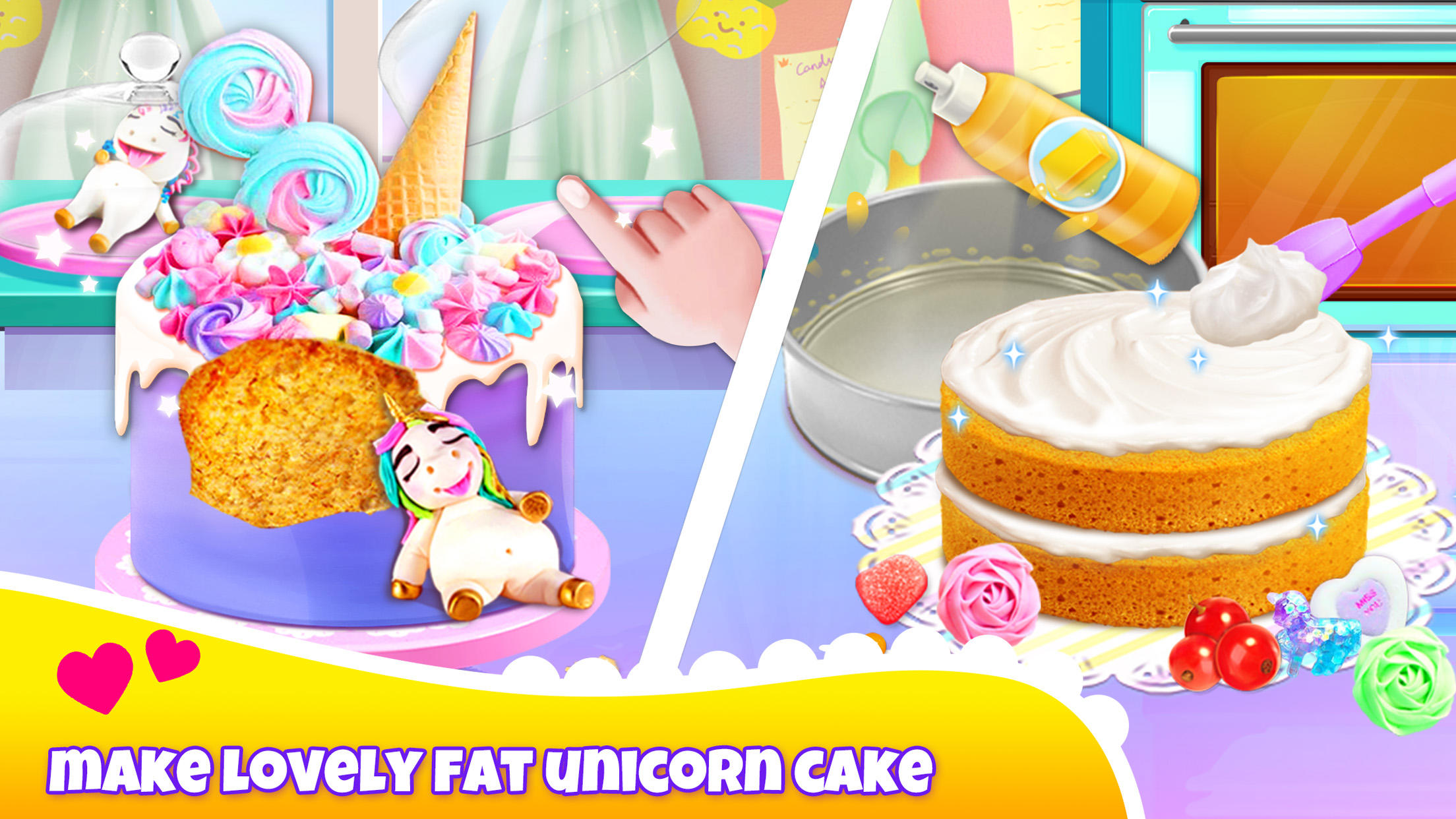 Unicorn Chef: Free Cooking Games for Girls & Kidsのキャプチャ