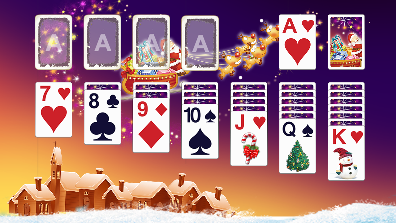 Screenshot of Solitaire Theme 🎅