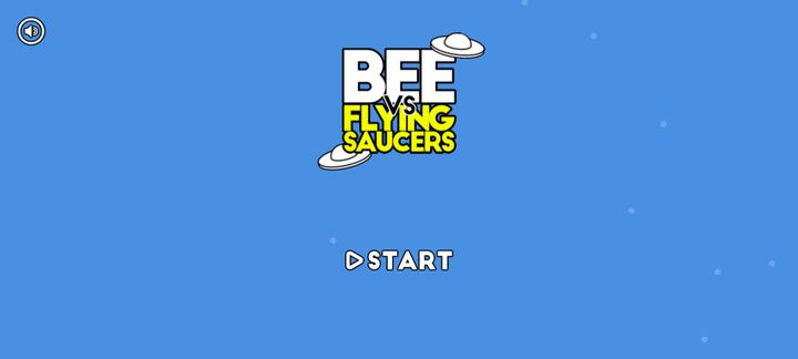 Save the bee vs Flying Saucers Game Screenshot