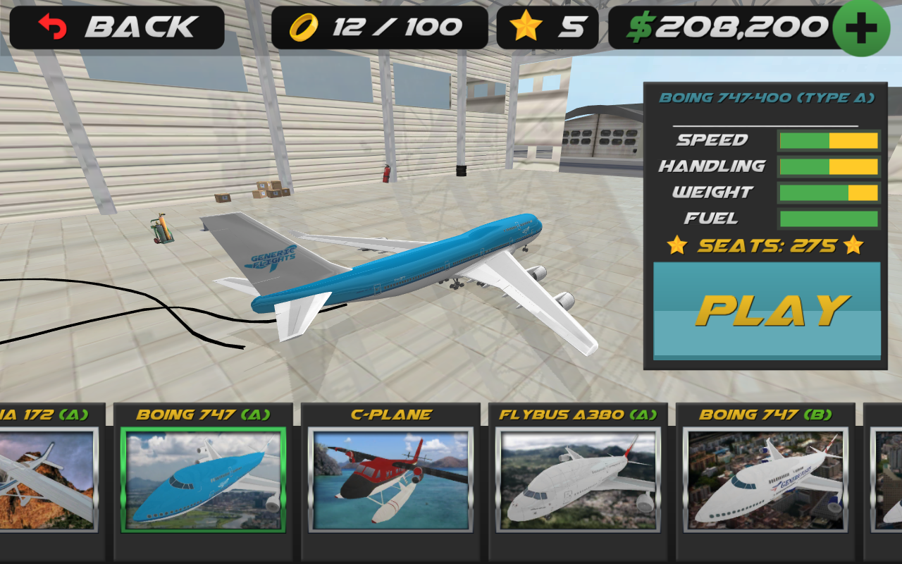 Airplane Flight Simulator 2017 Game Screenshot