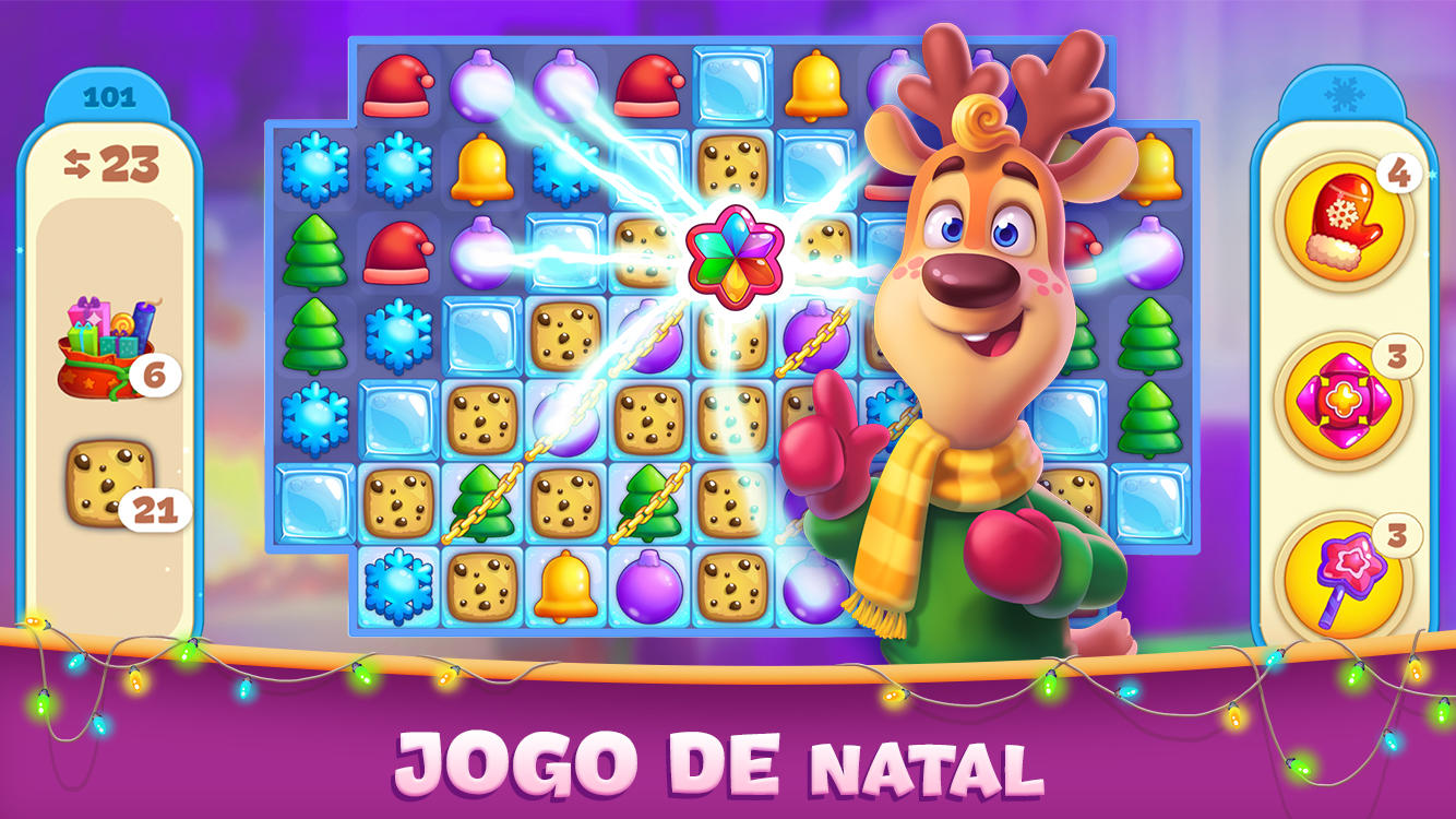 Captura de Tela do Jogo Christmas Sweeper 4 - Match-3