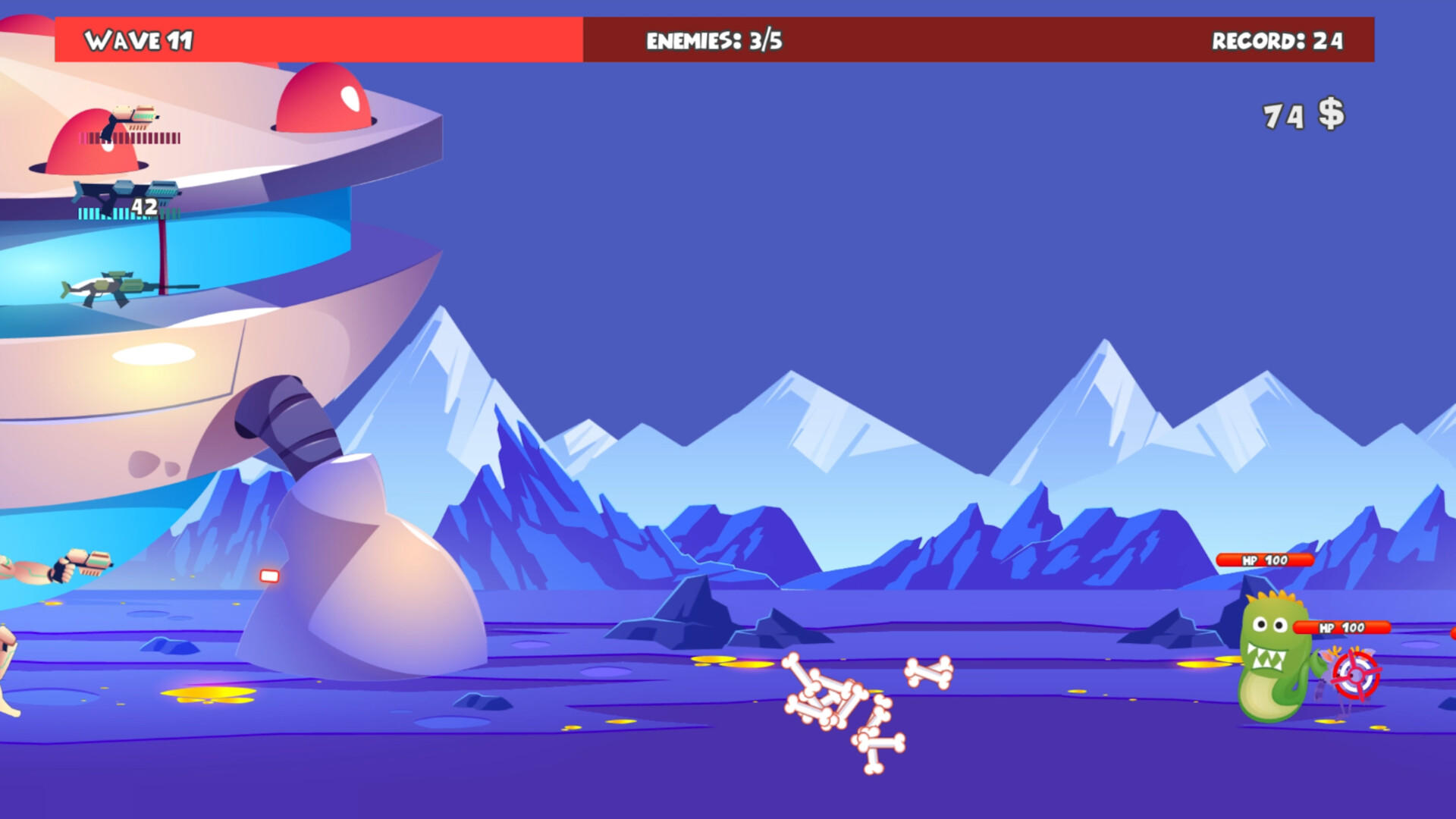 Alien Protection Game Screenshot