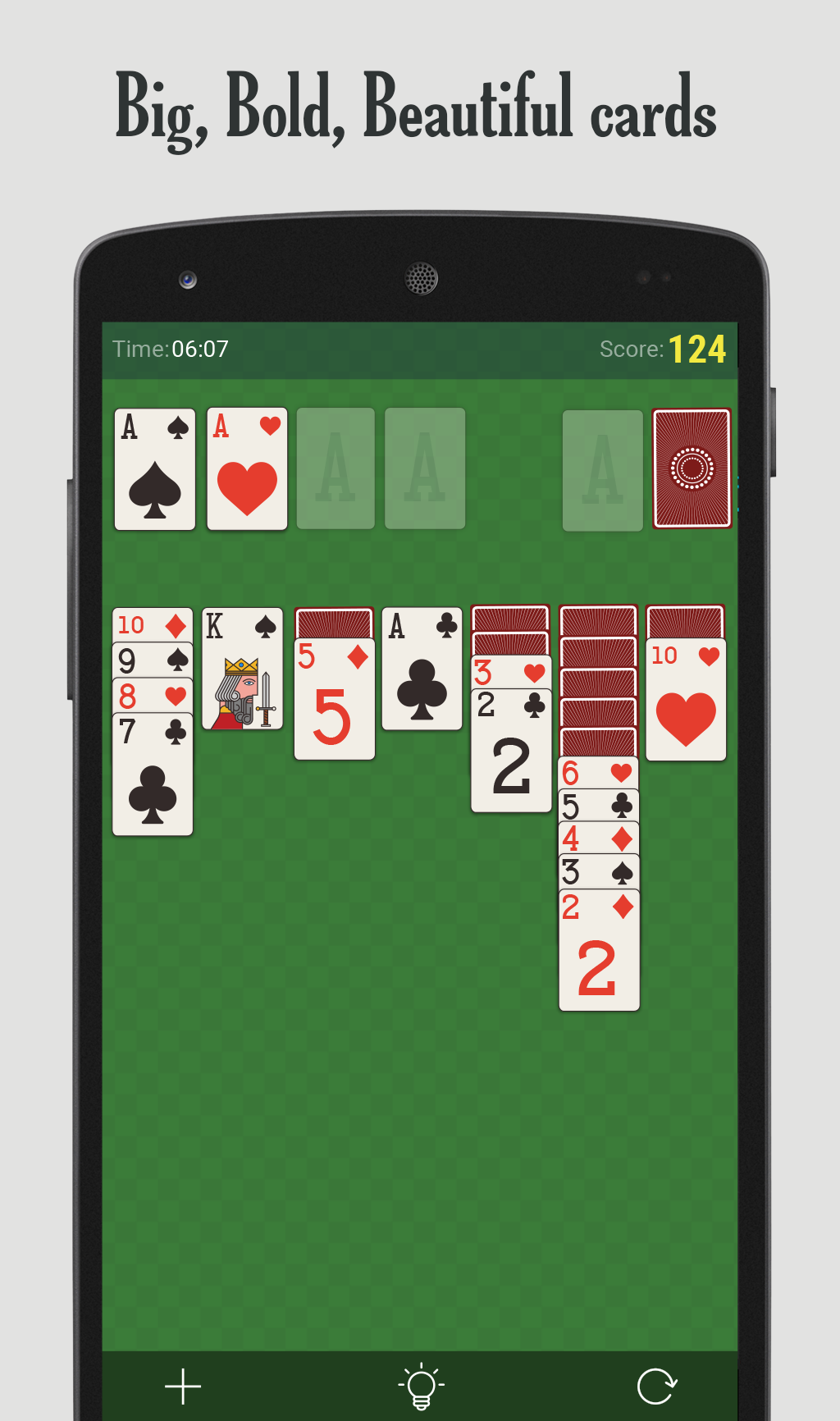 ソリティア SOLITAIRE ゲームのスクリーンショット