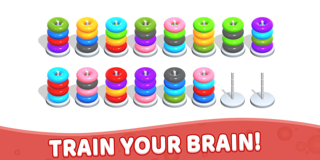Color Hoop Stack - Sort Puzzle 게임 스크린 샷
