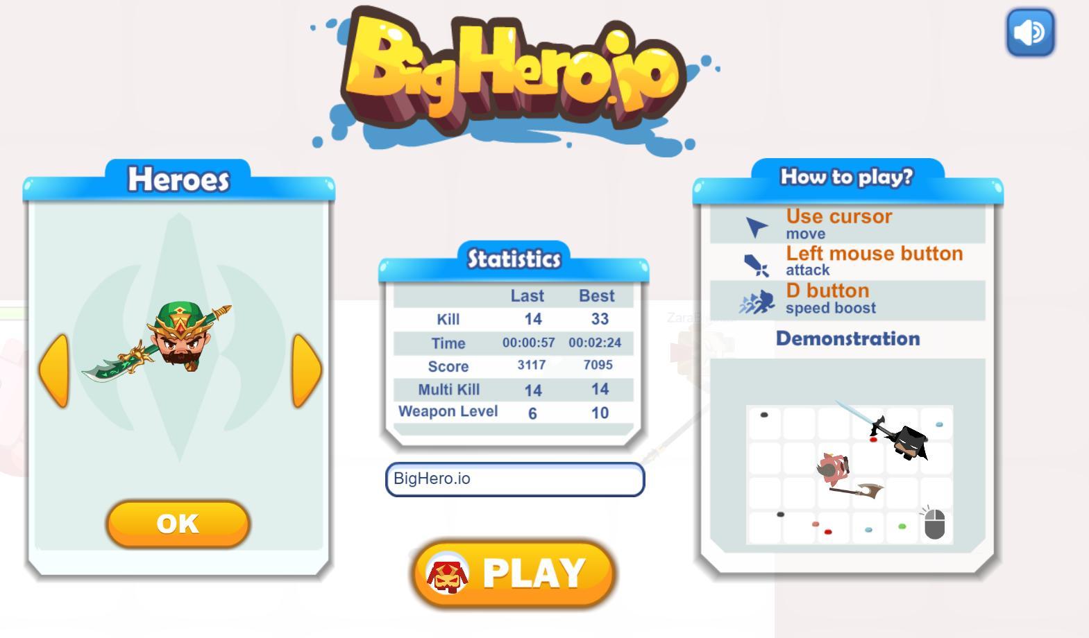 Screenshot of BigHero.io