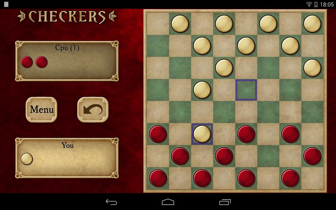 Screenshot of Checkers Pro
